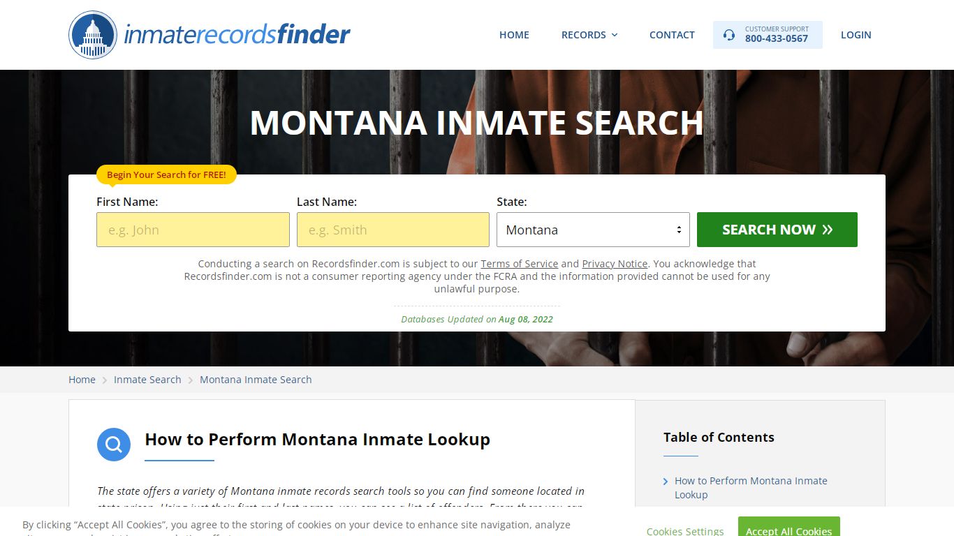 Montana Inmate Search - Jail & Prison Records Online